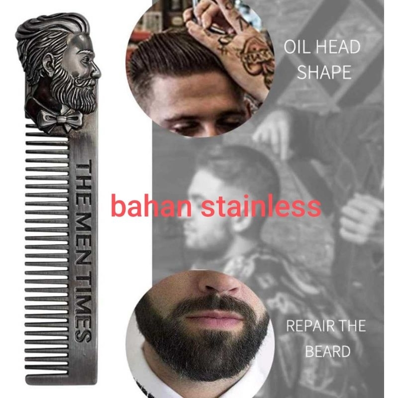 The Men Times Sisir Mini Portable Pocket Mustache Beard Comb - MR-01