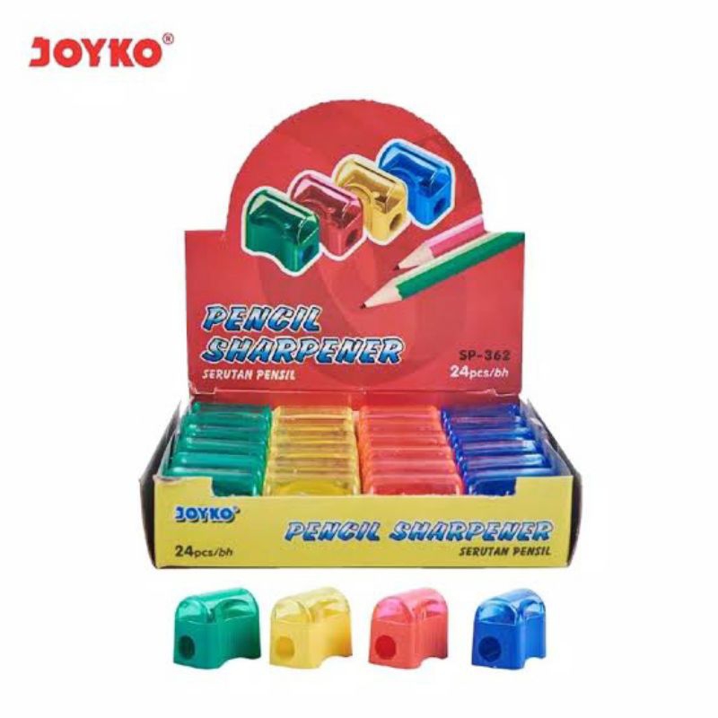 

RAUTAN PENSIL JOYKO /SERUTAN PENSIL /SHARPENER PENSIL / WARNA PASTEL JOYKO SP 362