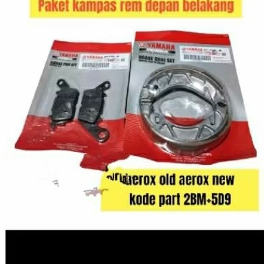 paket kampas rem depan belakang Aerox