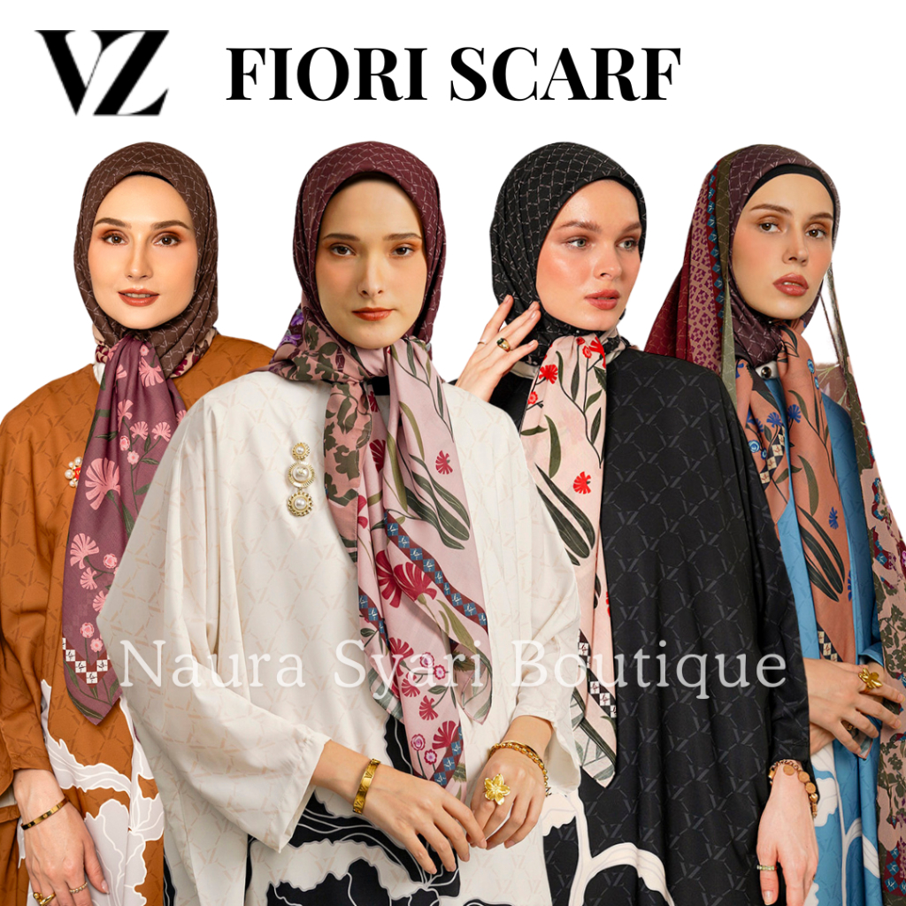 Vivi Zubedi New Fiori Scarf / VZ Scarf Fiori ORIGINAL by Vivi Zubedi / VZ FIORI VOAL SCARF