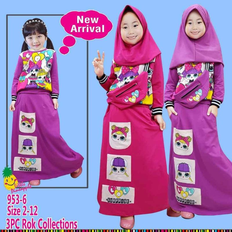 REJECT TERMURAH setelan hijab anak little pineapple