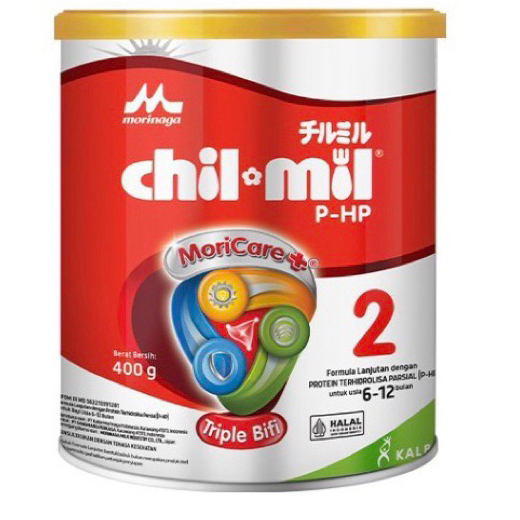 CHIL-MIL PHP 400GR & 800GR | SUSU MORINAGA CHIL MIL PHP 6-12BULAN ALERGI SUSU SAPI