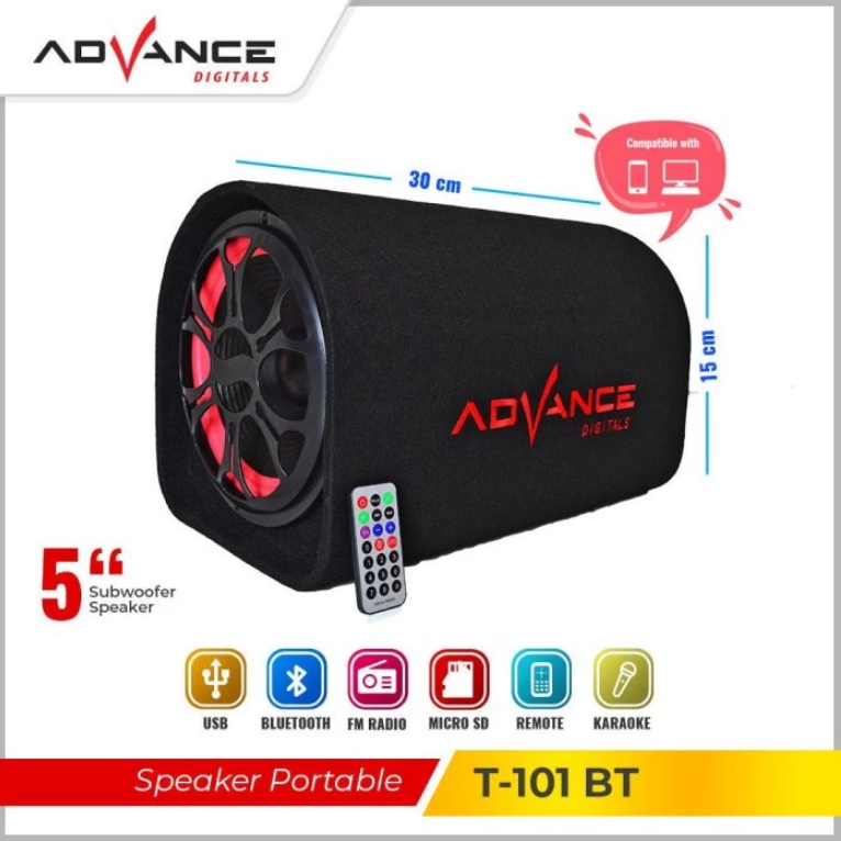Advance Bluetooth Speaker T101BT 5 Inch Speaker Bluetooth Advance Speaker Portable