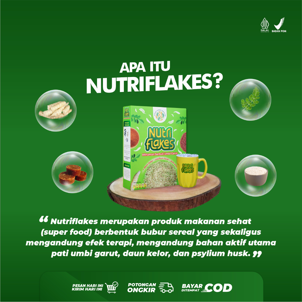 

Nutriflakes Solusi Asam Lambung Kronis Tanpa Obat