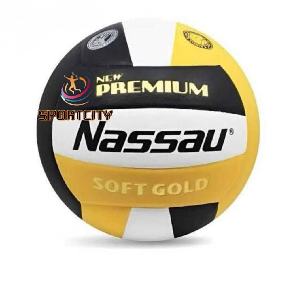 Bola Voli Nassau Premium Soft Gold Original