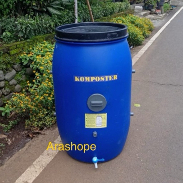 Tong komposter 30,60,120,160,200 liter /sampah organik/pupuk/tong plastik HDPE
