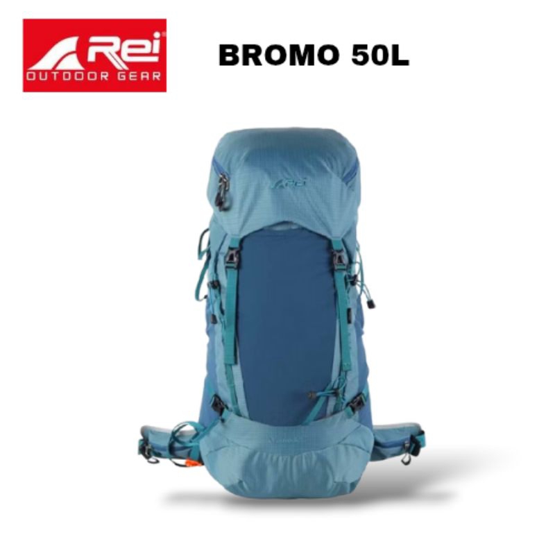 Tas Gunung Arei Carrier Rei Bromo 50L+Raincover Original