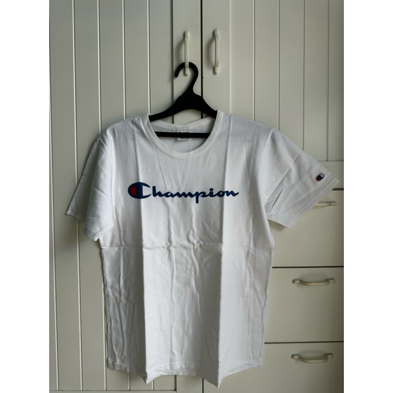 Preloved T-Shirt Champion Putih Kaos Champion Putih Size L Large