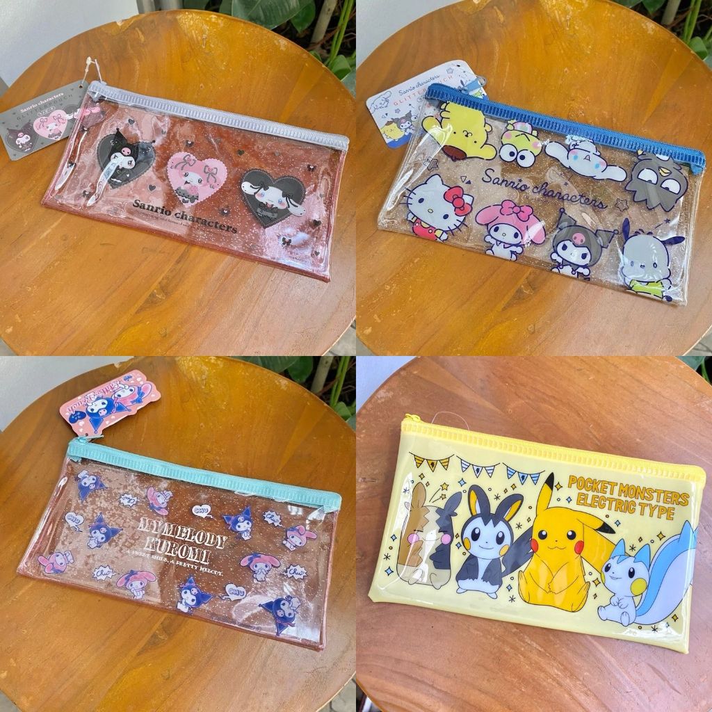 

TEMPAT PENSIL POUCH PVC BENING PENYIMPANAN SERBAGUNA POUCH TRAVEL PREMIUM QUALITY KARAKTER KARTUN