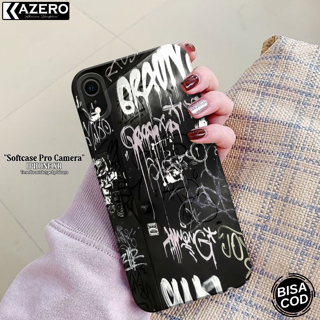KAZERO - Case Hp IPHONE XR - Fashion Case Aesthetic Pro Camera - Softcase IPHONE XR - Kesing IPHONE 