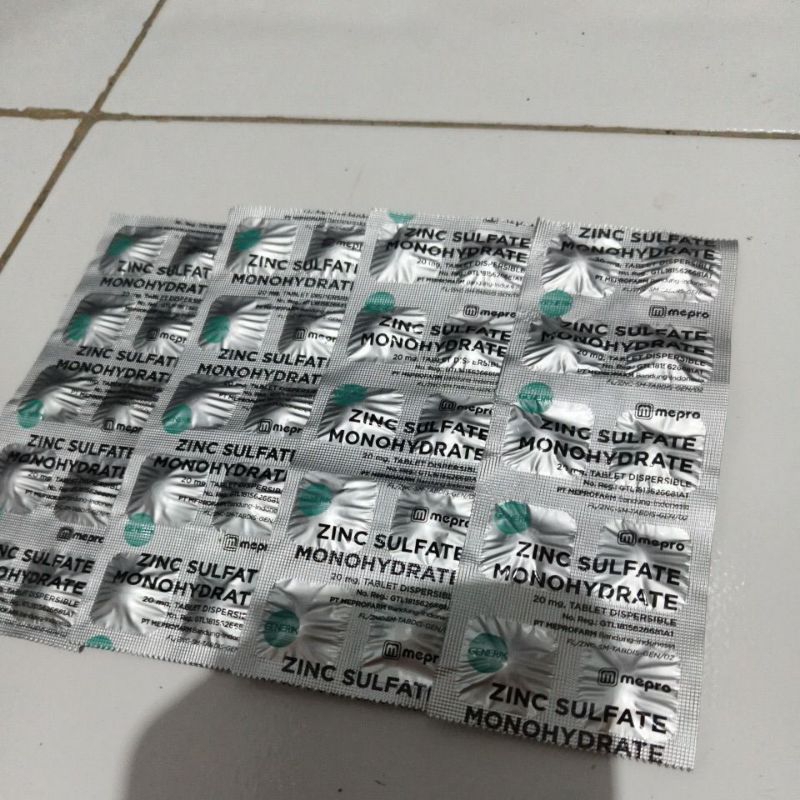 ZincSulfateMonohydrate20mgMerkMepro, 1strip10tablet