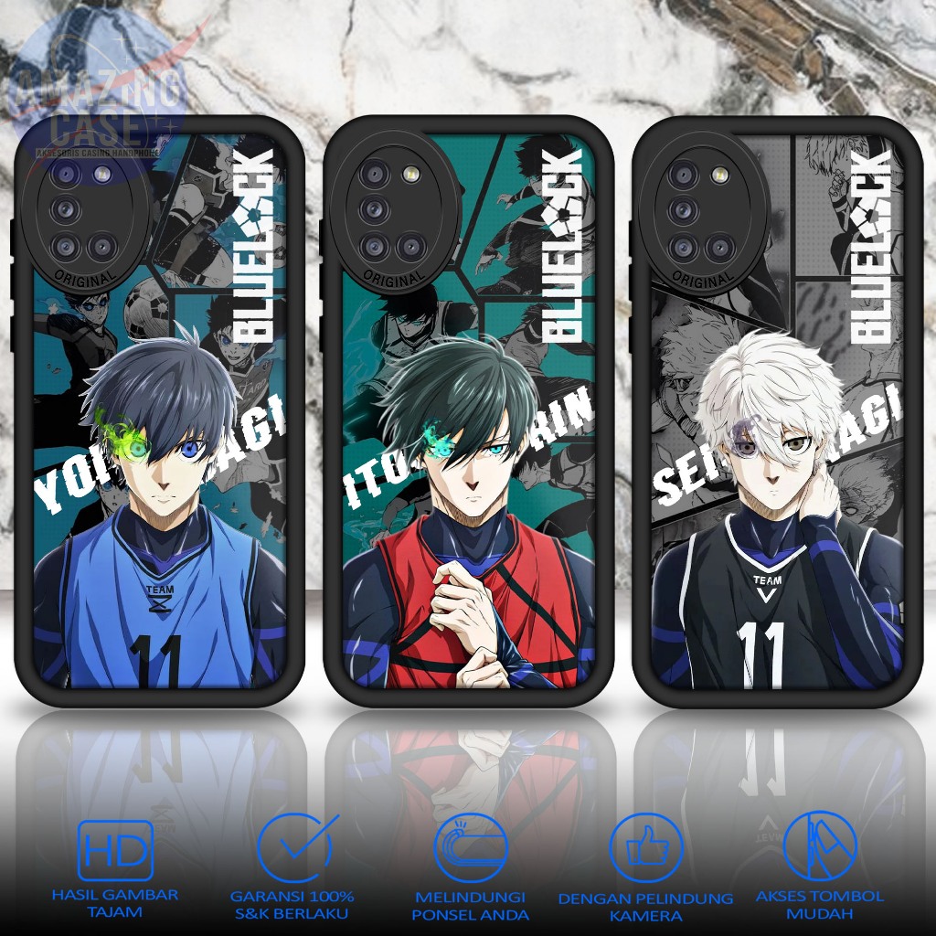 Softcase Glass Hp For SAMSUNG A31 BLLK silikon ada pelindung Kamera Case Mewah Casing Glossy