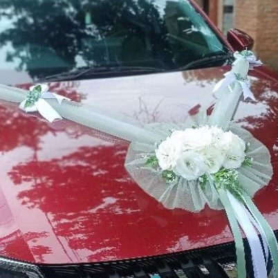 WEDDING / BUNGA MOBIL PENGANTIN HIASAN MEWAH - Hiasan Mewah Mobil Pengantin - Bunga Mobil Pernikahan