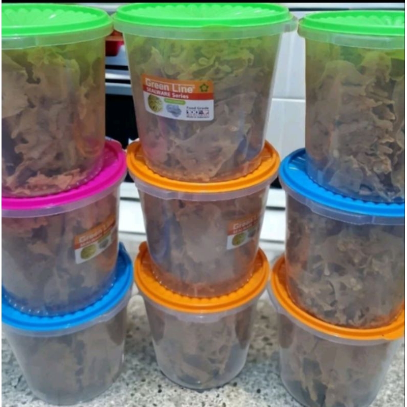 

rempeyek/peyek toples 10 liter kacang tanah/kacang ijo/rebon/teri medan