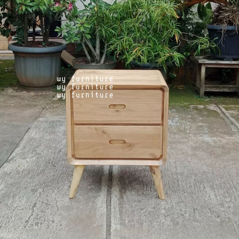 Nakas retro kayu jati, Nakas kayu jati minimalis