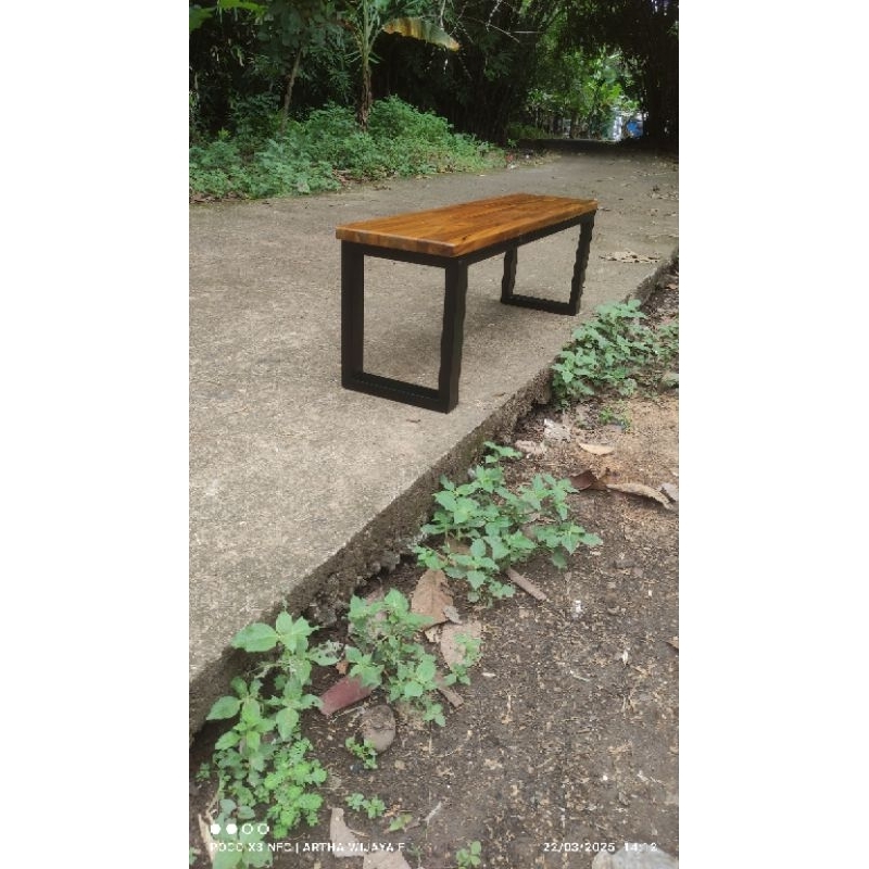 KURSI MAKAN/KURSI CAFE/KURSI PANJANG/KURSI ANGKRINGAN/SET KURSI KAYU JATI/BANGKU PANJANG