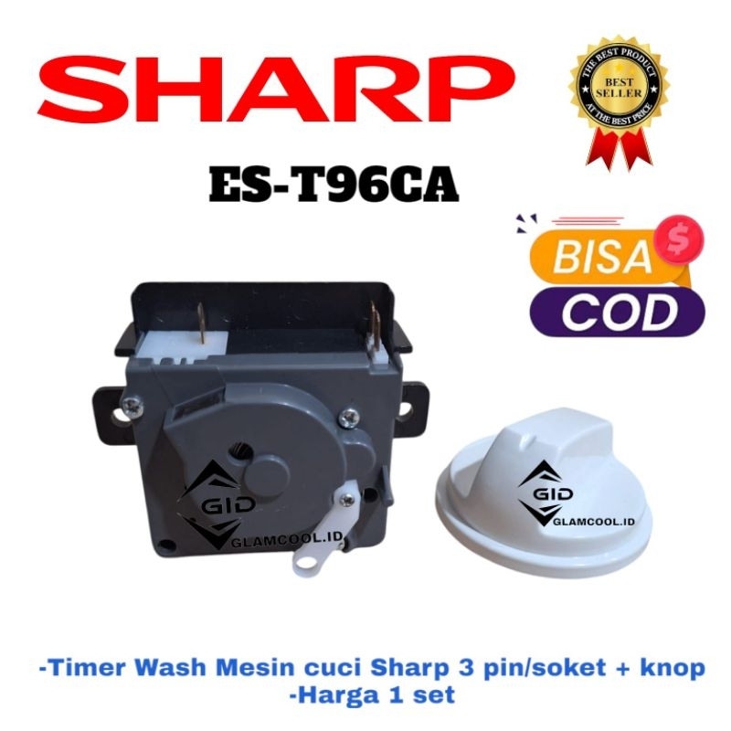 TIMER MESIN CUCI 3 SKUN + KNOP MESIN CUCI SHARP 2 TABUNG 1 SET