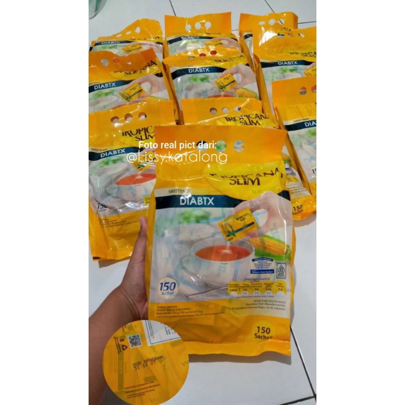 

GULA TROPICANA SLIM SWEETENER DIABTX ISI 150 SACHET EXP 2027