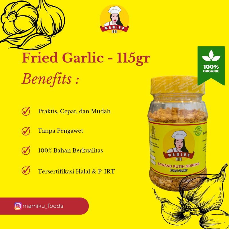 

MAMIKU SNACK - BAWANG PUTIH GORENG (FRIED GARLIC) / BAWANG KATING GORENG / BAWANG PUTIH GORENG KRIUK / BAWANG PUTIH GORENG PREMIUM / MINCED FRIED GARLIC / BAWANG PUTIH GORENG CINCANG / BAWANG PUTIH KATING GORENG