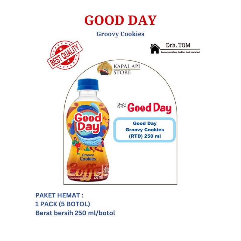 

Good Day Groovy Cookies [ 5 BOTOL]