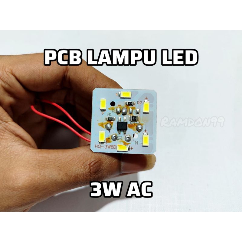 PCB Lampu LED 3 Watt Putih Baru