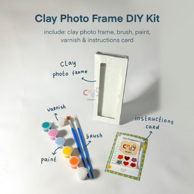 Clay Photo Frame DIY Kit / Pigura Photo Booth