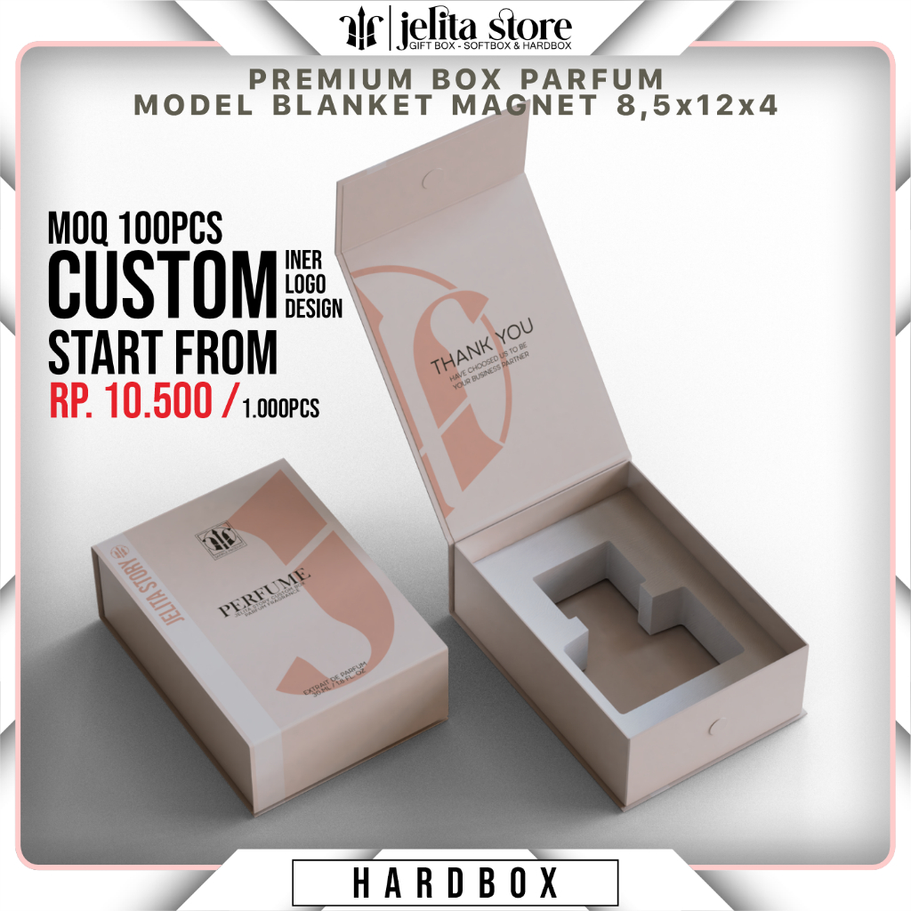 

HARDBOX PARFUM - CUSTOM BOX PARFUM - BOX PARFUM - KEMASAN PARFUM - DUS PARFUM - PACKAGING PARFUM UKURAN 8,5X12X4