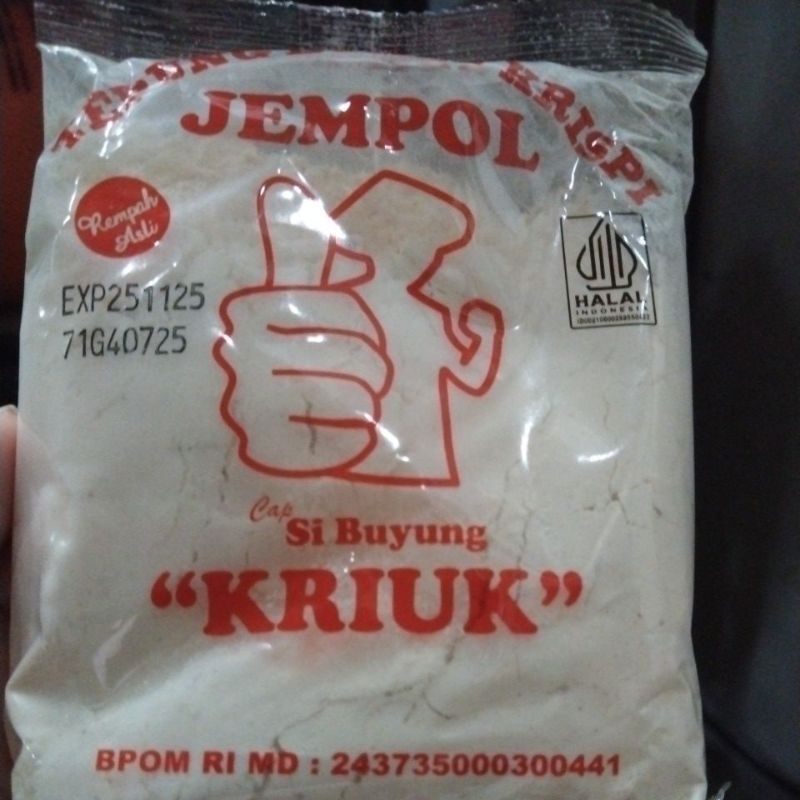

Tepung Kriuk jempol 1 pcs