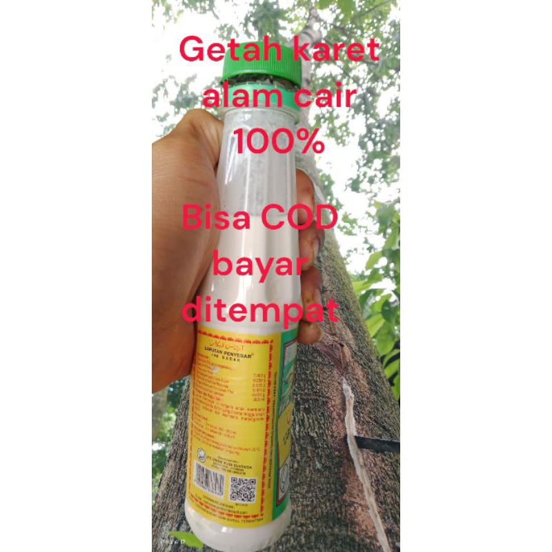 getah karet/latex cair/untuk pulut burung, perekat, busa kasur/lem isi 200mil