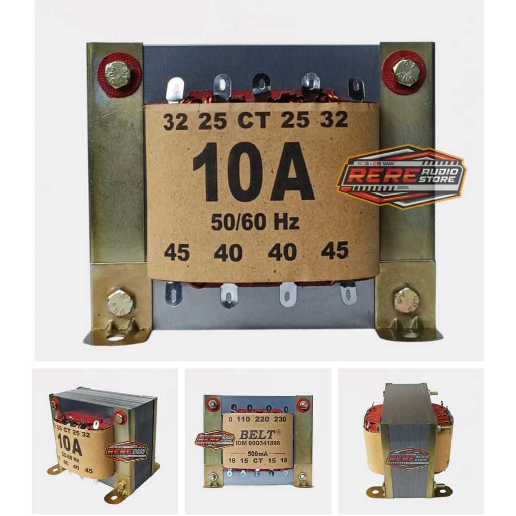 Trafo Murni 10A BELT / Travo 10 Amper Besar CT 45V Tembaga Besar