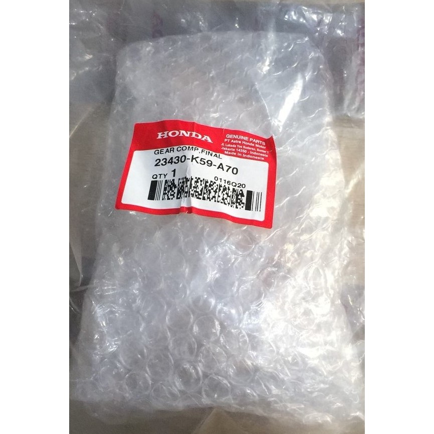 Gear Comp Final 44T Honda Vario 150 eSP K59J Original HONDA 23430K59A70