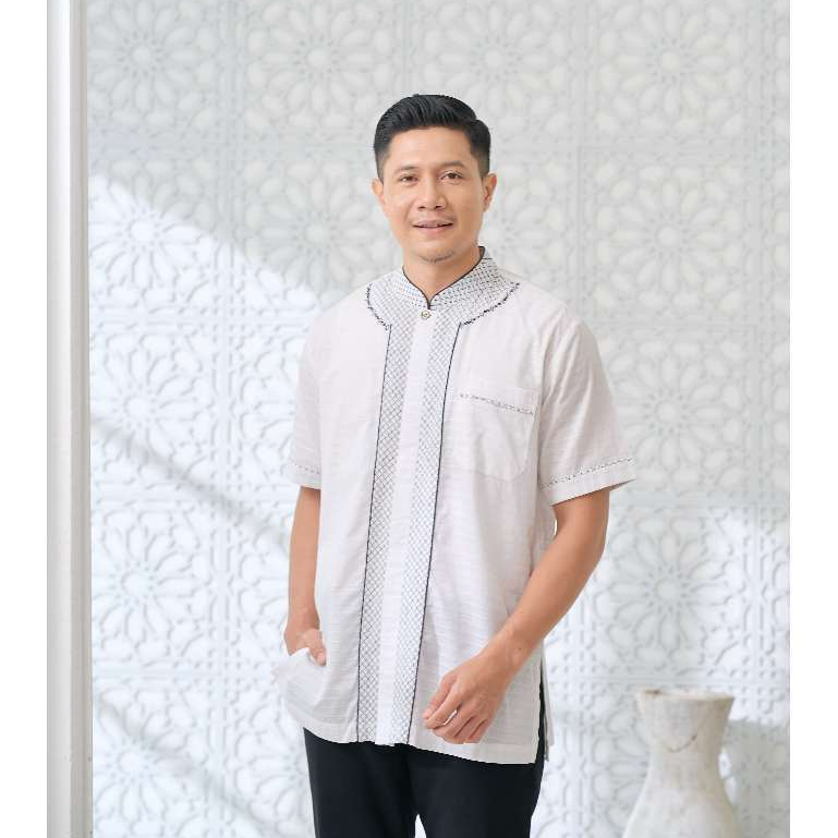 Ranti - Bai Koko - Koko Casual Lengan Pendek - Koko Putih