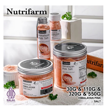 

AM HIMALAYAN SALT NUTRIFARM 550GR / GARAM HIMALAYAN ORIGINAL PREMIUM MPASI