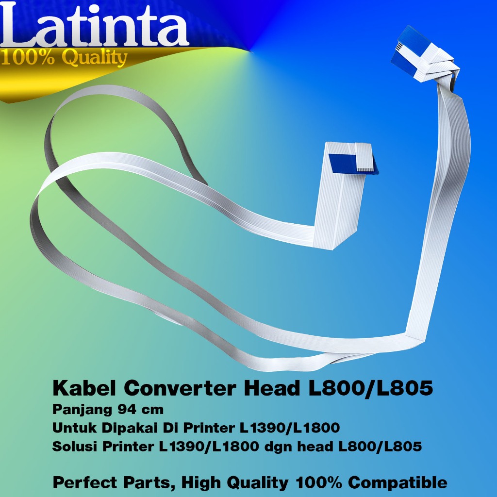 Kabel Head Converter dari L1800 / 1390 ke Head L800 Flexibel / Flexible Cable Printhead Fleksibel Co