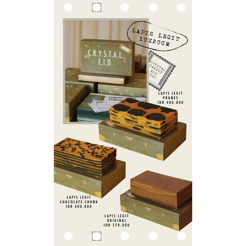 

Lapis Legit choco chunk (10x20cm)