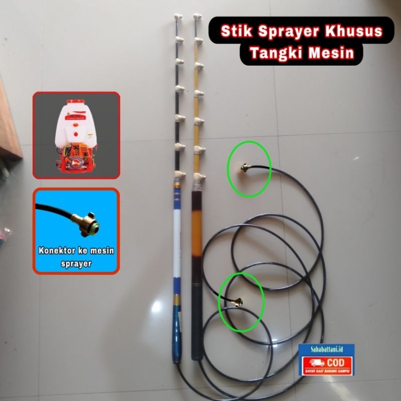 STIK SPRAYER PANJANG KHUSUS TANGKI MESIN 2,3,4 METER MATA 2,3,4,5,6,7 NOZZLE KABUT