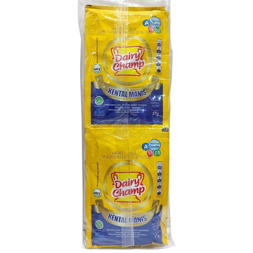 

DAIRY CHAMP Sachet isi 6 x 37 gr - Susu Kental Manis