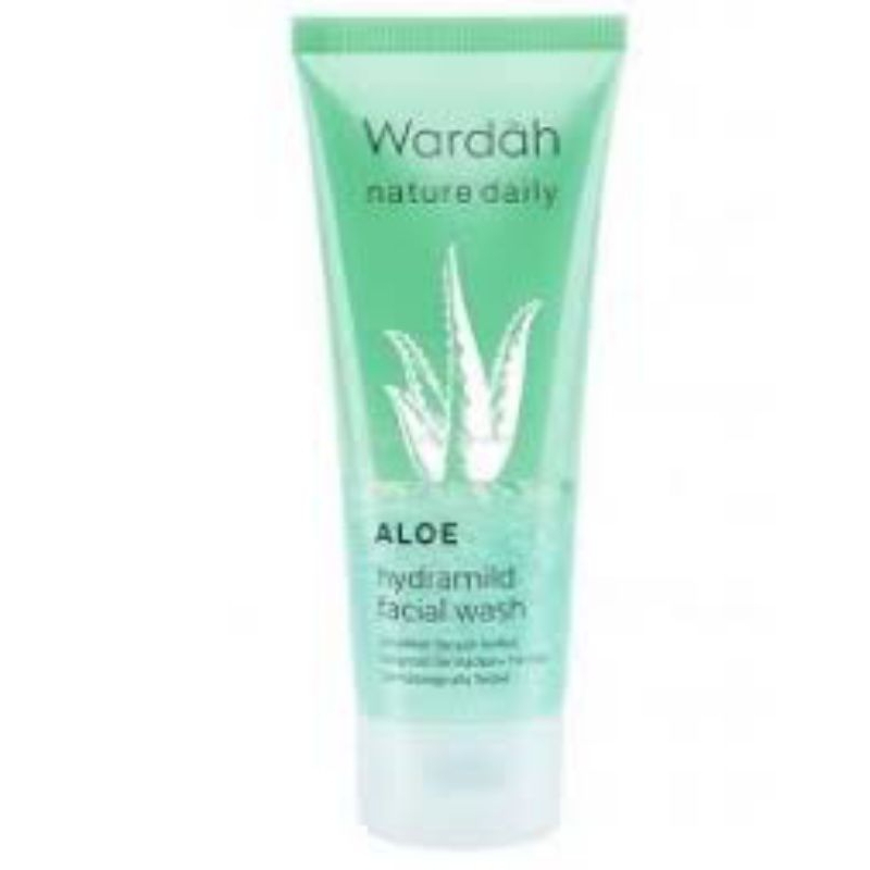Wardah Nature Daily Aloe Vera Hydramild Facial Wash Face Wash Sabun Cuci Muka