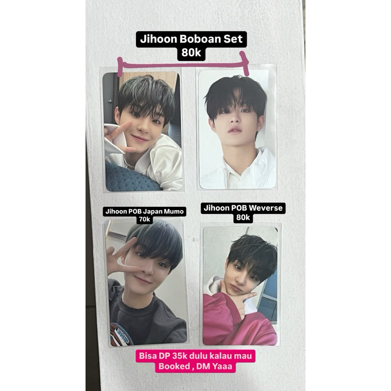(GOOD CONDI) Photocard PC Jihoon Treasure The Second step Chapter one POB Ktown Mumo Weverse Bene Bo