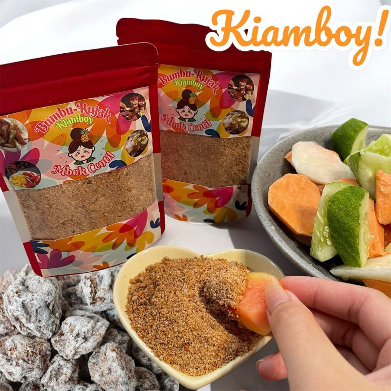 

Bumbu Rujak Bangkok Kiamboy Halal 100gr - Cocol / Tabur Mbok Centil
