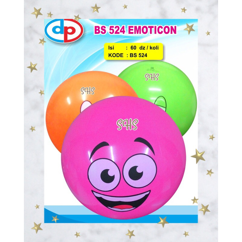 mainan bola tiup jumbo 524 emo