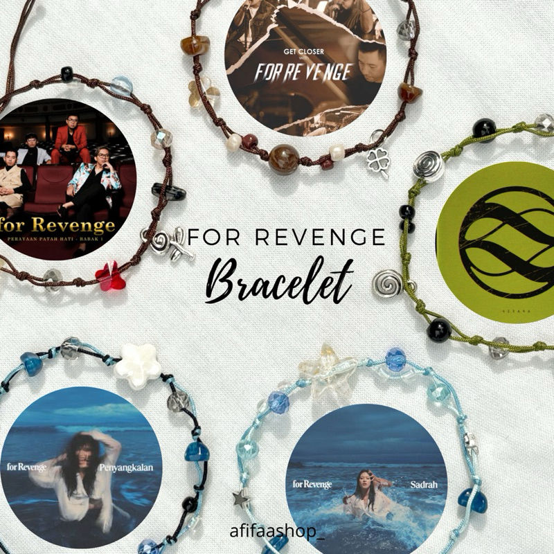 For Revenge Bracelet  “Serana” -For Revenge/ Gelang Album versi indo / Gelang tali album For Revenge