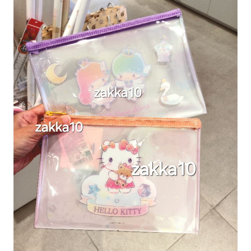 

(3 model) Miniso Sanrio Hello Kitty Transparent Stationery Case | Tempat Pensil Alat Tulis Transparan