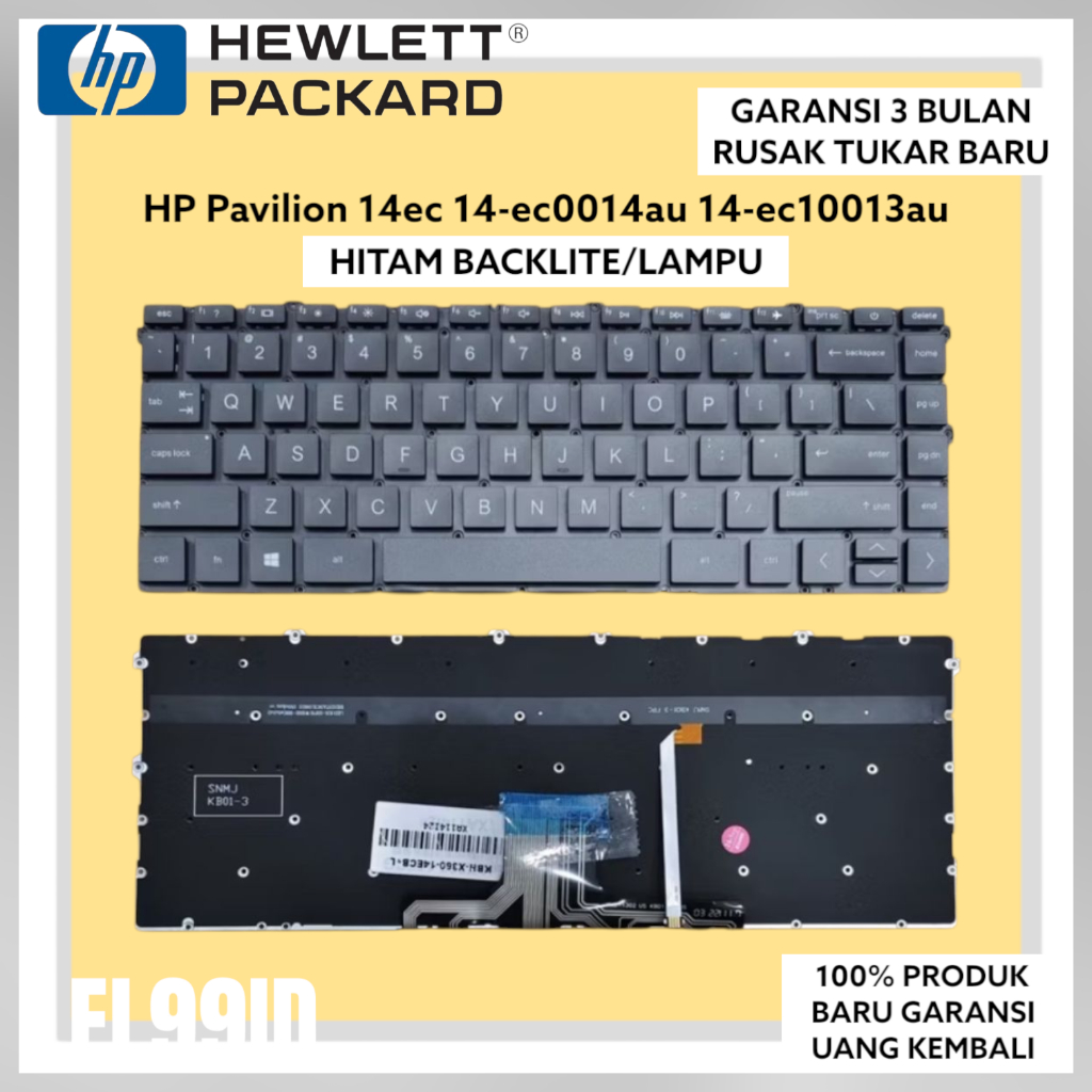 Keyboard HP Pavilion x360 14-ec 14-ec0013au 14-ec0014au 14-ec0008au