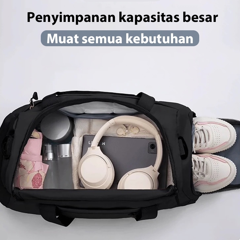 Jzr Suitcase Tas Duffel Travel Per Olahraga, Tas Olahraga, Tas Travel Lipat Travel Bag Duffel Besar