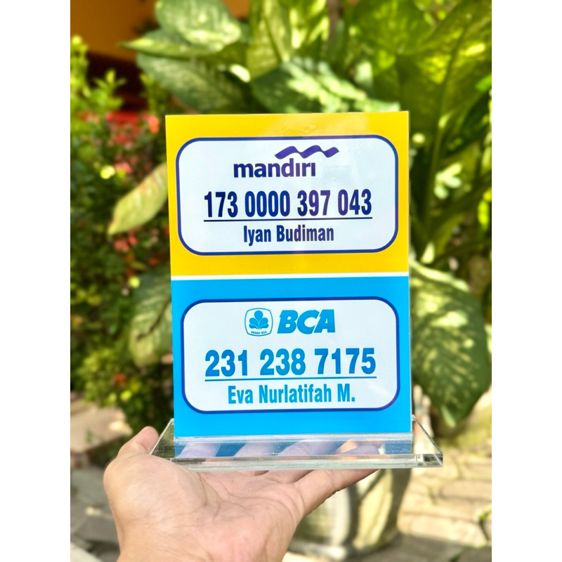 

(BISA COD) AKRILIK MEJA BAHAN TEBAL BISA CUSTOM REKENING / EDIT REKENING UKURAN 15x20cm BAHAN TEBAL KUAT
