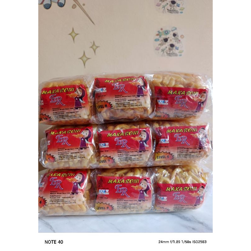 

cemilan makaroni er masha paket 3 pack isi total 72 pcs