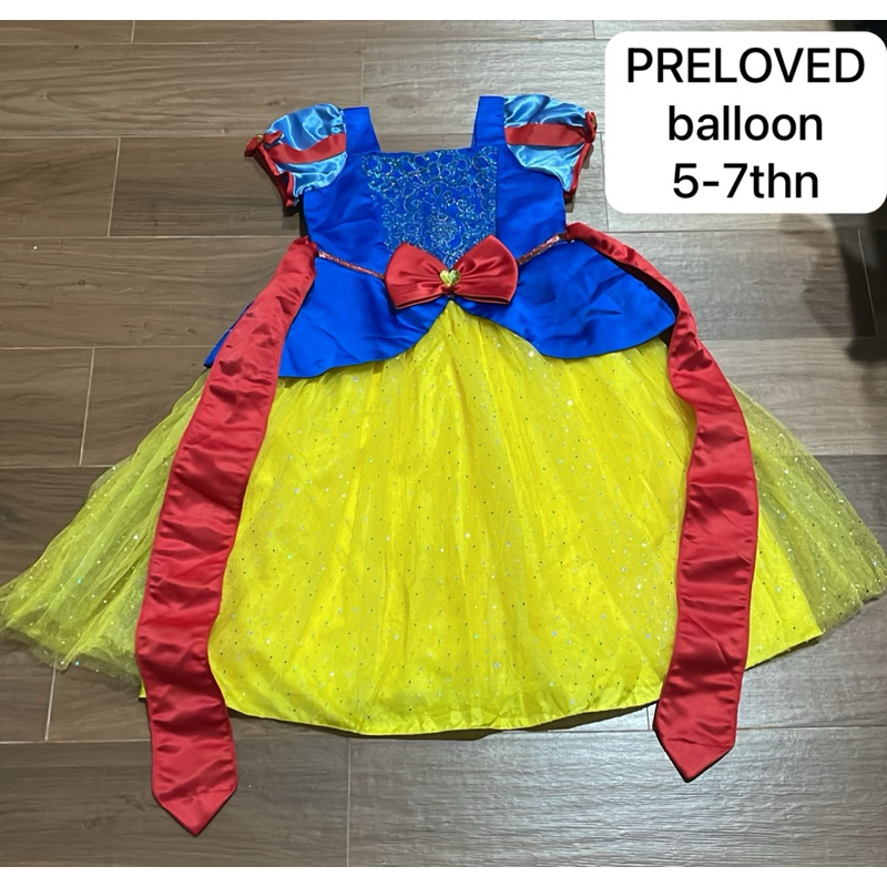 Preloved Disney Dress Anak Kostum Princess Snow White Baju ulang tahun baju pesta baju disney prince