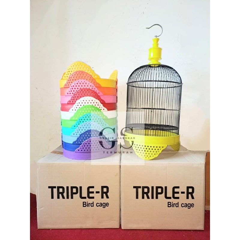1 Dus / 1 Box Sangkar Minion Tanggung Atap BULAT Warna TRIPPLE R FULLSET