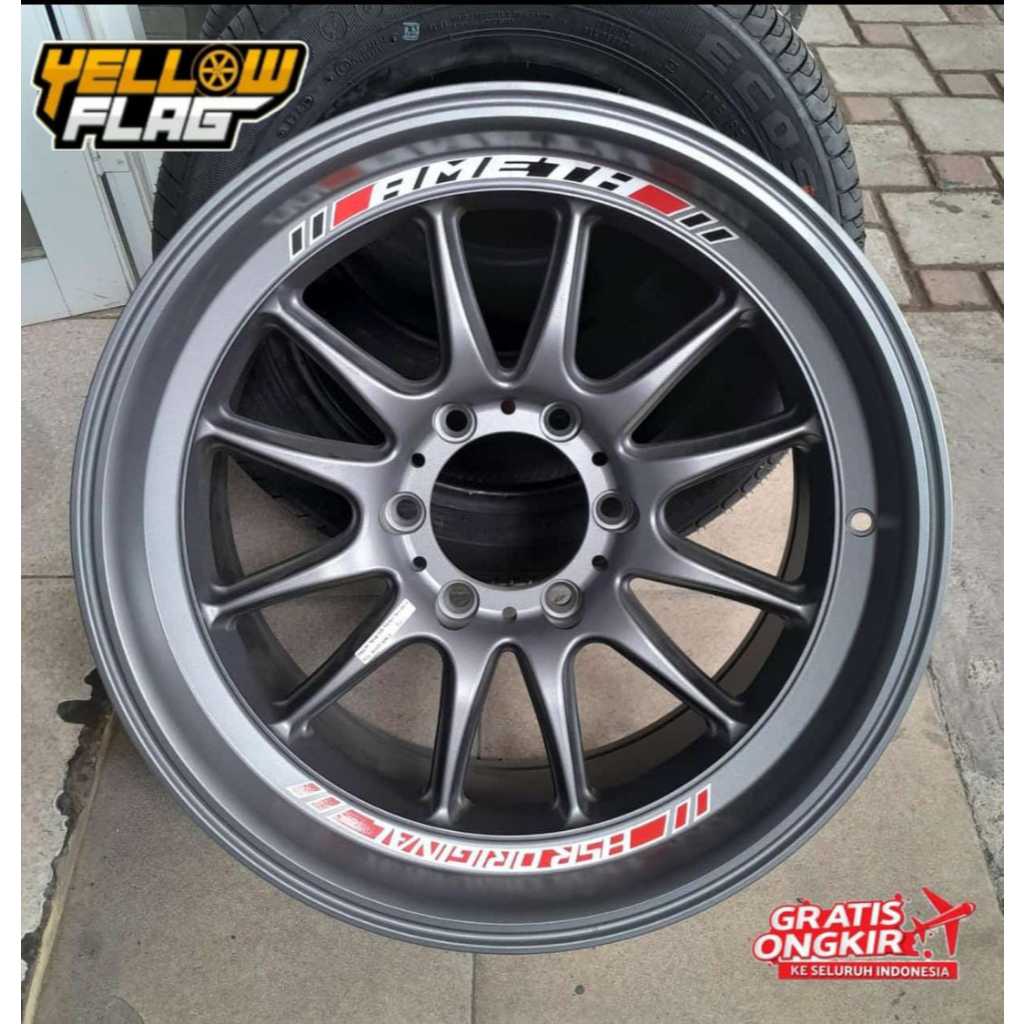 VELG RACING MOBIL PAJERO FORTUNER TRITON RIN RING 18 HSR AMETH LUBANG 6X139,7 VELG ORIGINAL NEW